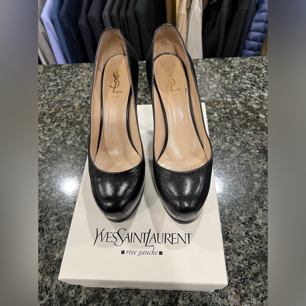 YSL Tribtoo 80 Platform Pumps